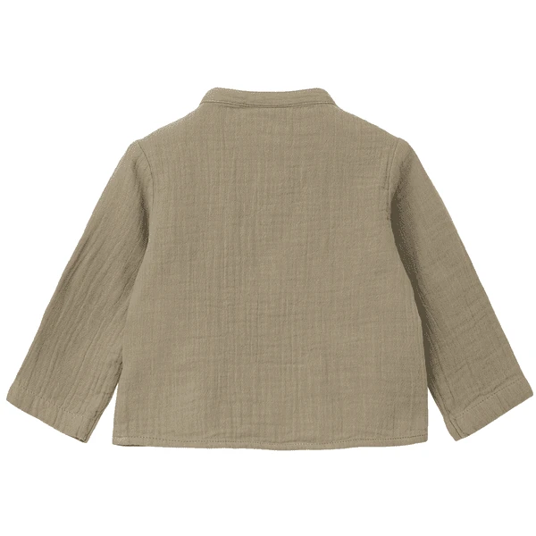 S.Oliver S. Olive R Mousseline Shirt Lichtbruin - Afbeelding 4