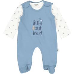 SALT AND PEPPER Romperset Auto Verbleekt Blauw