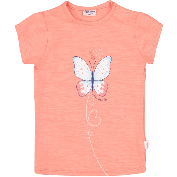 Salt And Pepper T-shirt Vlinder Roze - Afbeelding 3