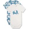 Sanetta Body Elephant Twin Pack Uit White /blue