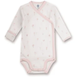 Sanetta Lange Mouw Wikkel Body Bloemen Beige