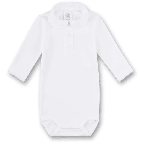 Sanetta Lichaam 1/1 Arm Met Kraag Wit