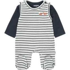 STACCATO Romper+shirt Marine Gestreept