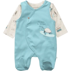 STACCATO Romper+shirt Waterblauw