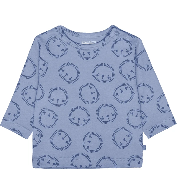 STACCATO Shirt Zacht Blauw Gedessineerd - Afbeelding 3