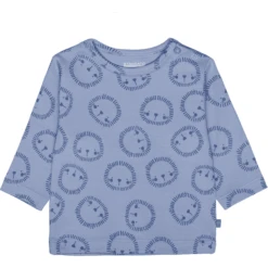 STACCATO Shirt Zacht Blauw Gedessineerd