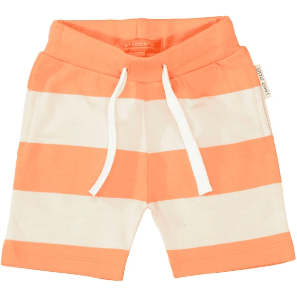 Staccato Sweatbermudas Orange Gestreept