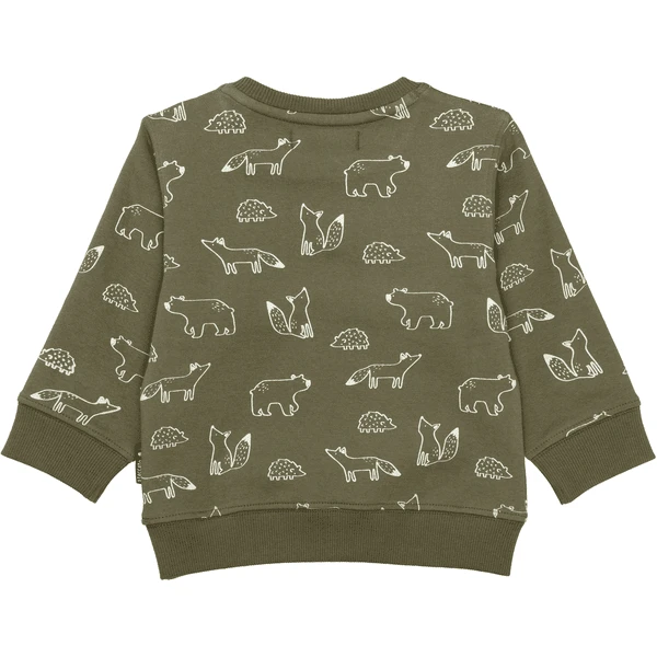 STACCATO Sweatshirt Olive Gedessineerd - Afbeelding 4