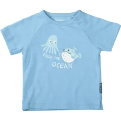 Staccato T-shirt Azuurblauw Gestructureerd