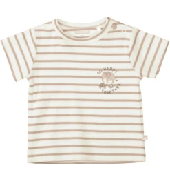 Staccato T-shirt Warm White Gestreept