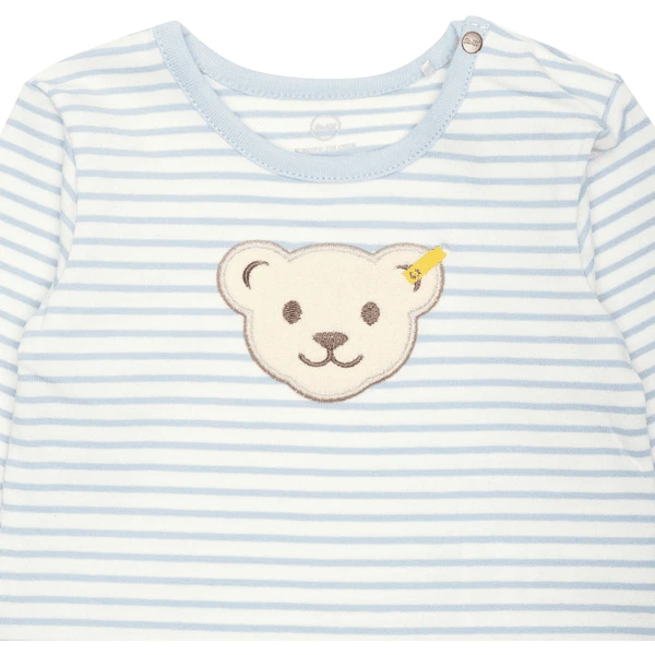 Steiff Romper Met Lange Mouwen, Hemelsblauw - Afbeelding 3