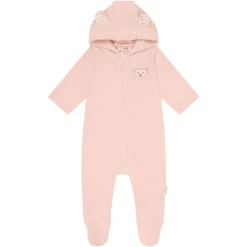 Steiff Romper Met Lange Mouwen Silver Roze