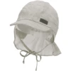 Sterntaler Peaked Cap Met Nekbeschermer Gestreept Donkergroen