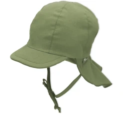 Sterntaler Peaked Cap Met Nekbeschermer Medium Groen