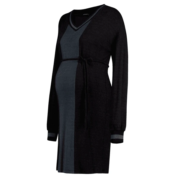 SUPERMOM Zwangerschapsjurk Zwart - Afbeelding 3