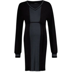 SUPERMOM Zwangerschapsjurk Zwart