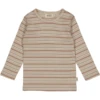 Wheat Shirt Met Lange Mouwen Dusty Stripe